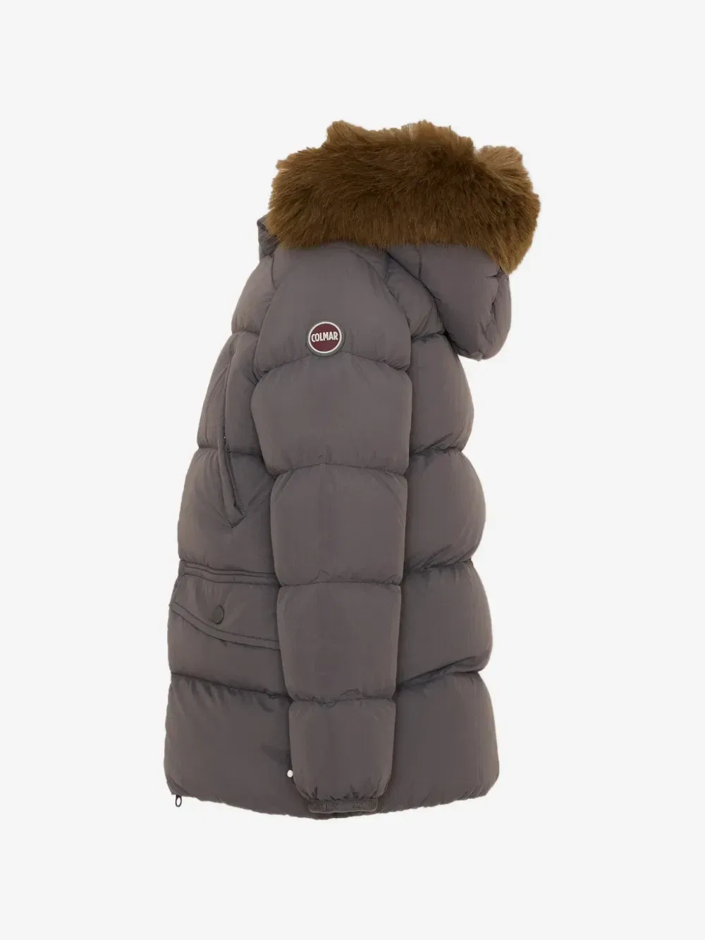 Пуховая куртка с отделкой из искусственного меха Colmar Kids, серый — фото 4