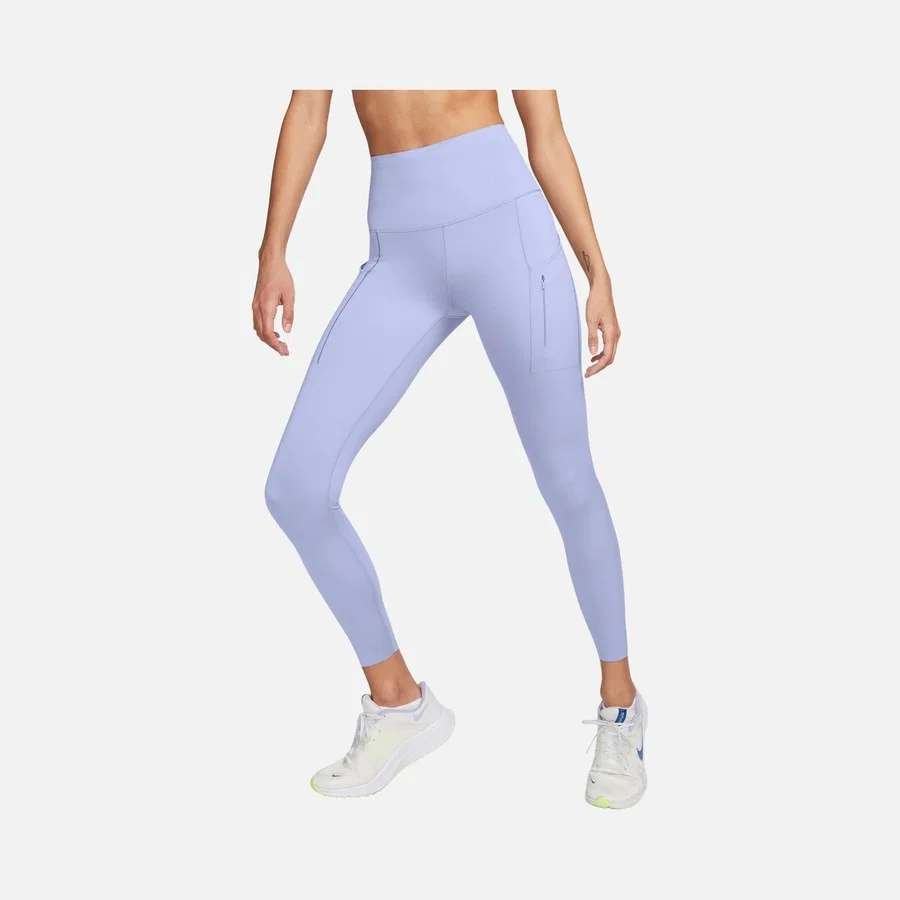 Спортивные леггинсы с высокой посадкой Dri-FIT Nike, Фиолетовый — фото 2
