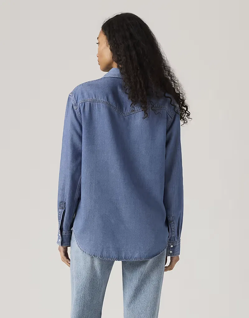 Рубашка в стиле вестерн Levi's Teodora, синий — фото 2