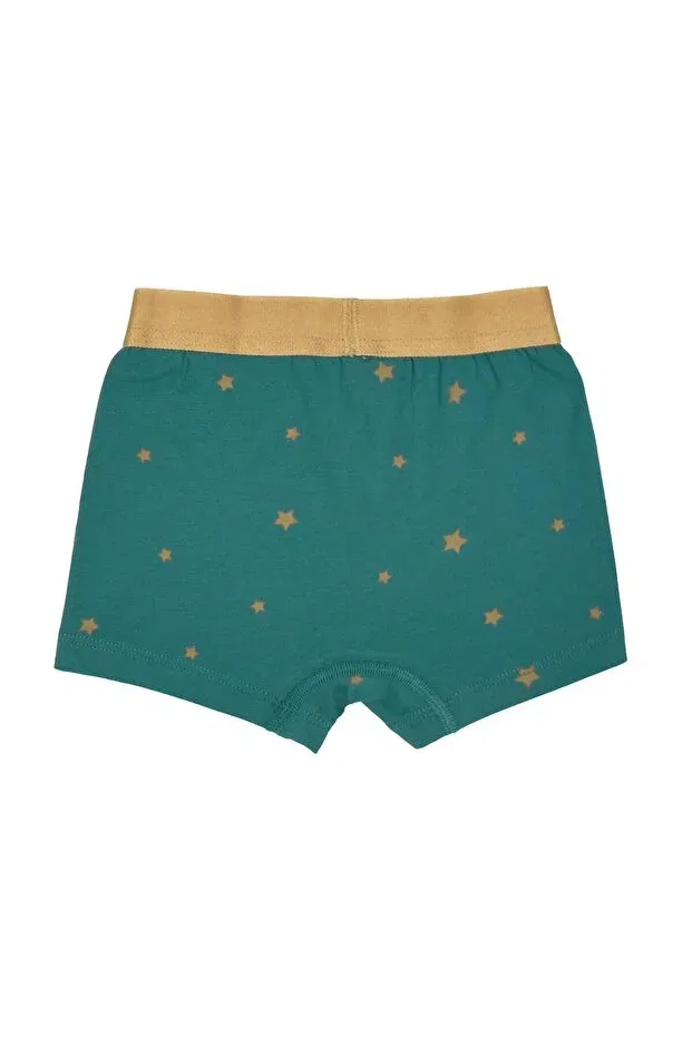 Детский комплект боксеров для мальчиков хлопковый органический Charmed boys' boxer set 3 pieces Organickid, Blue — фото 4