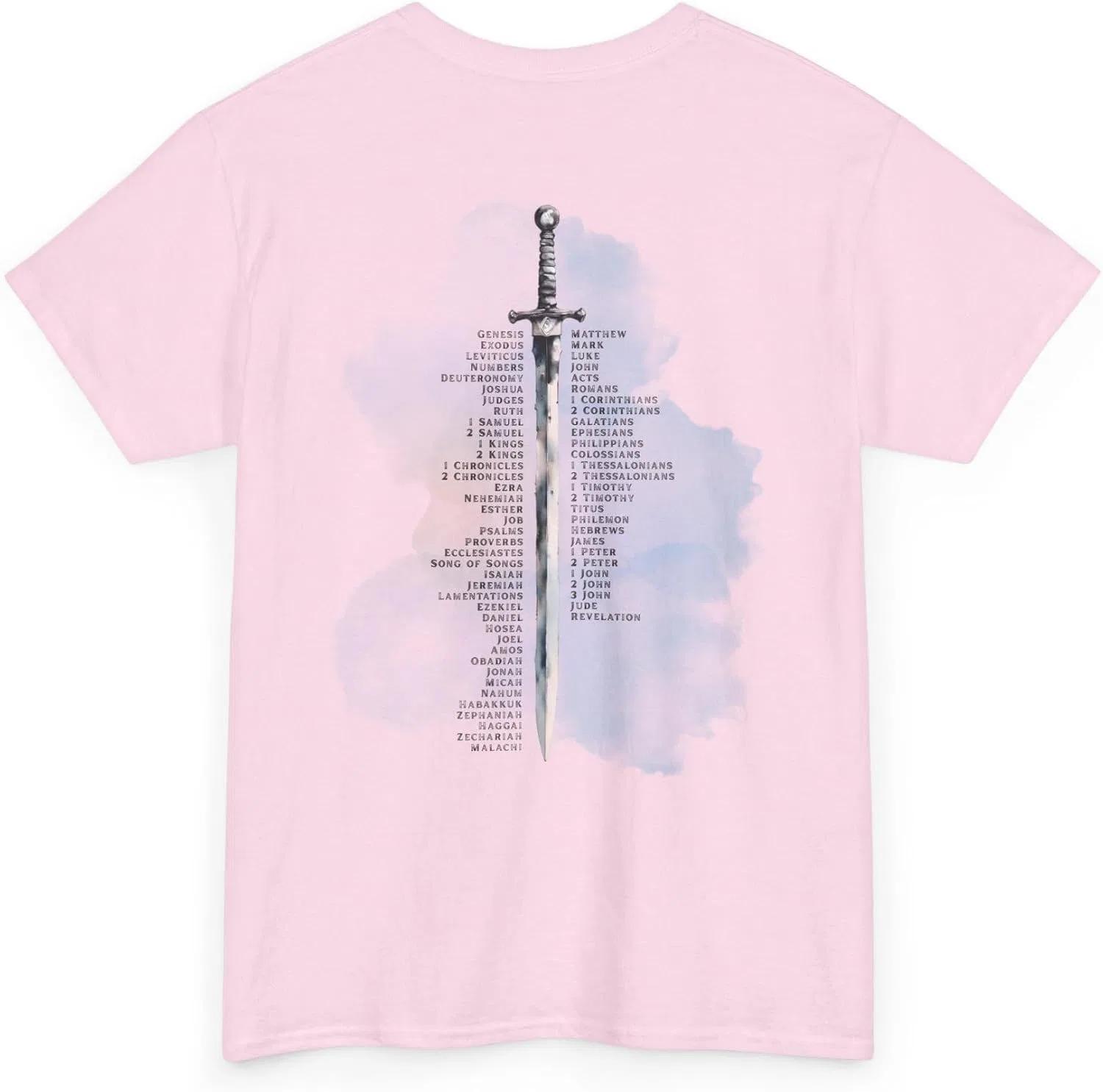 Унисекс футболка с мечом Духа Swords of the Spirit, Light Pink — фото 2