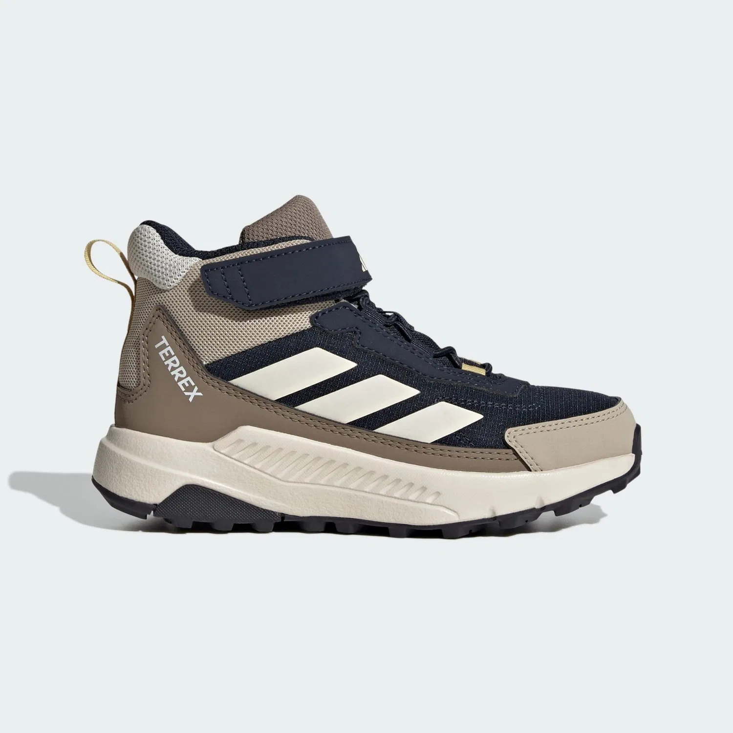 Детские полуботинки для активного отдыха Terrex Anylander Mid Kids Adidas, Beige Weiss Khaki