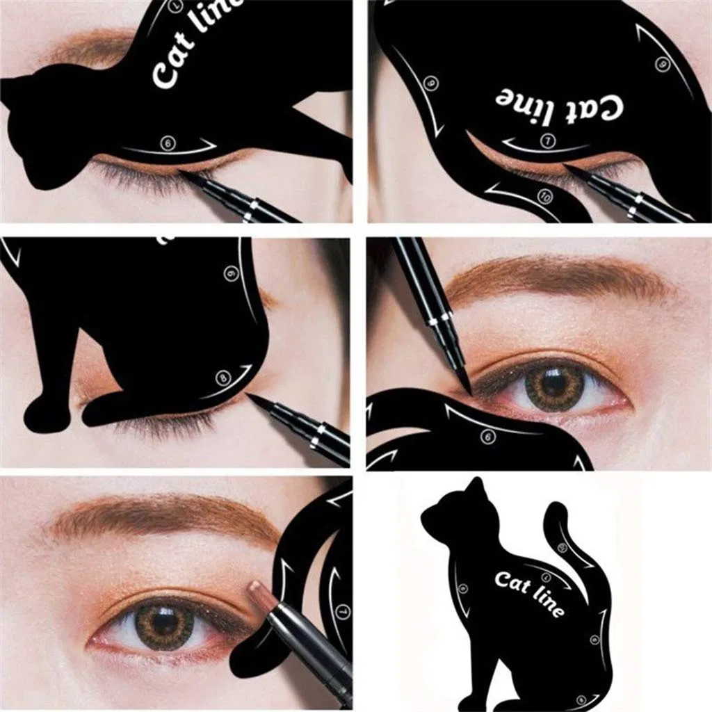 Трафарет для подводки Cat Eyeliner, PVC, 9x7x2 см Generic — фото 4