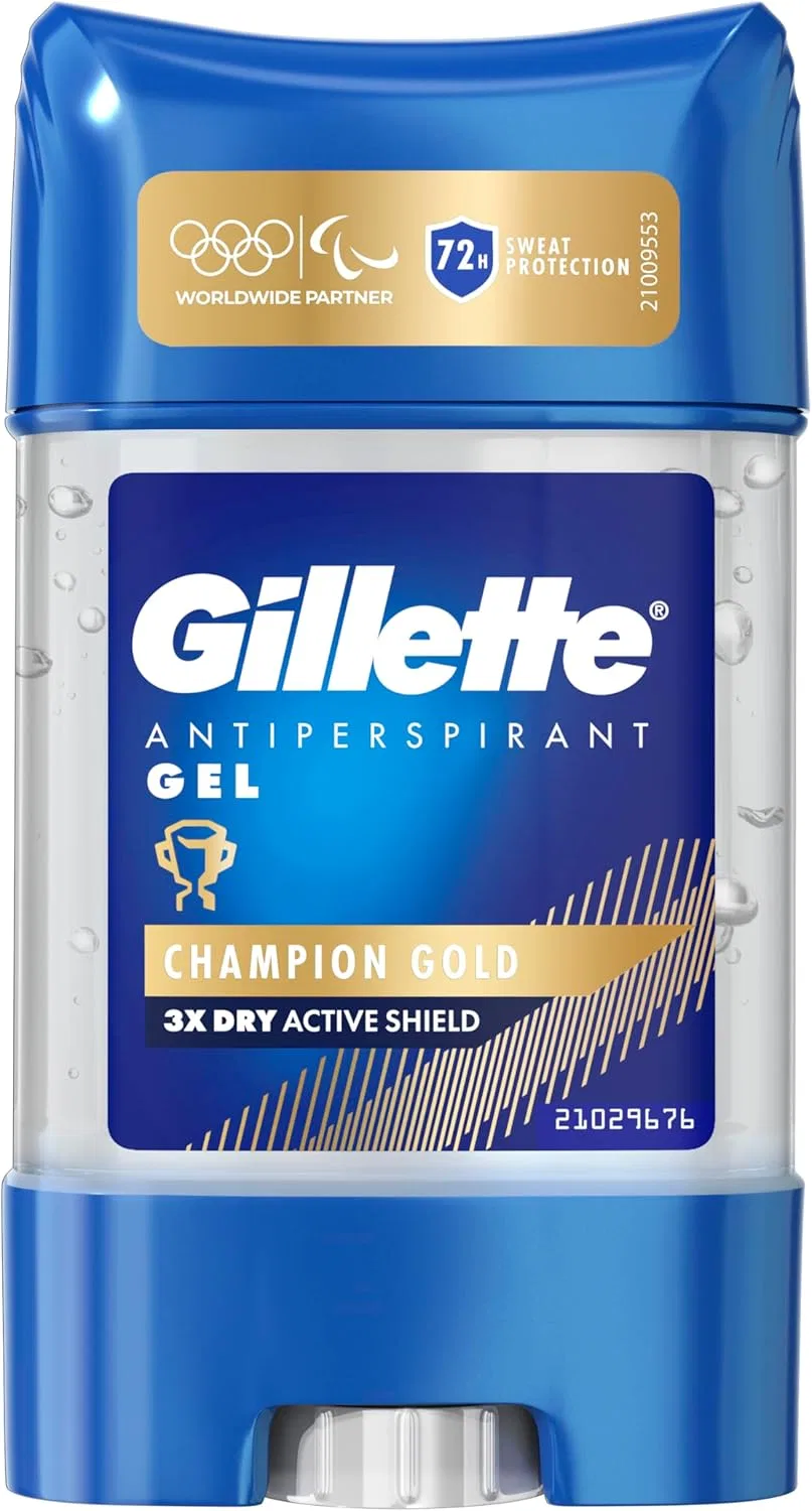 Антиперспирант гелевый Champion Gold, Gillette, набор 6 шт., 70 мл, Lime