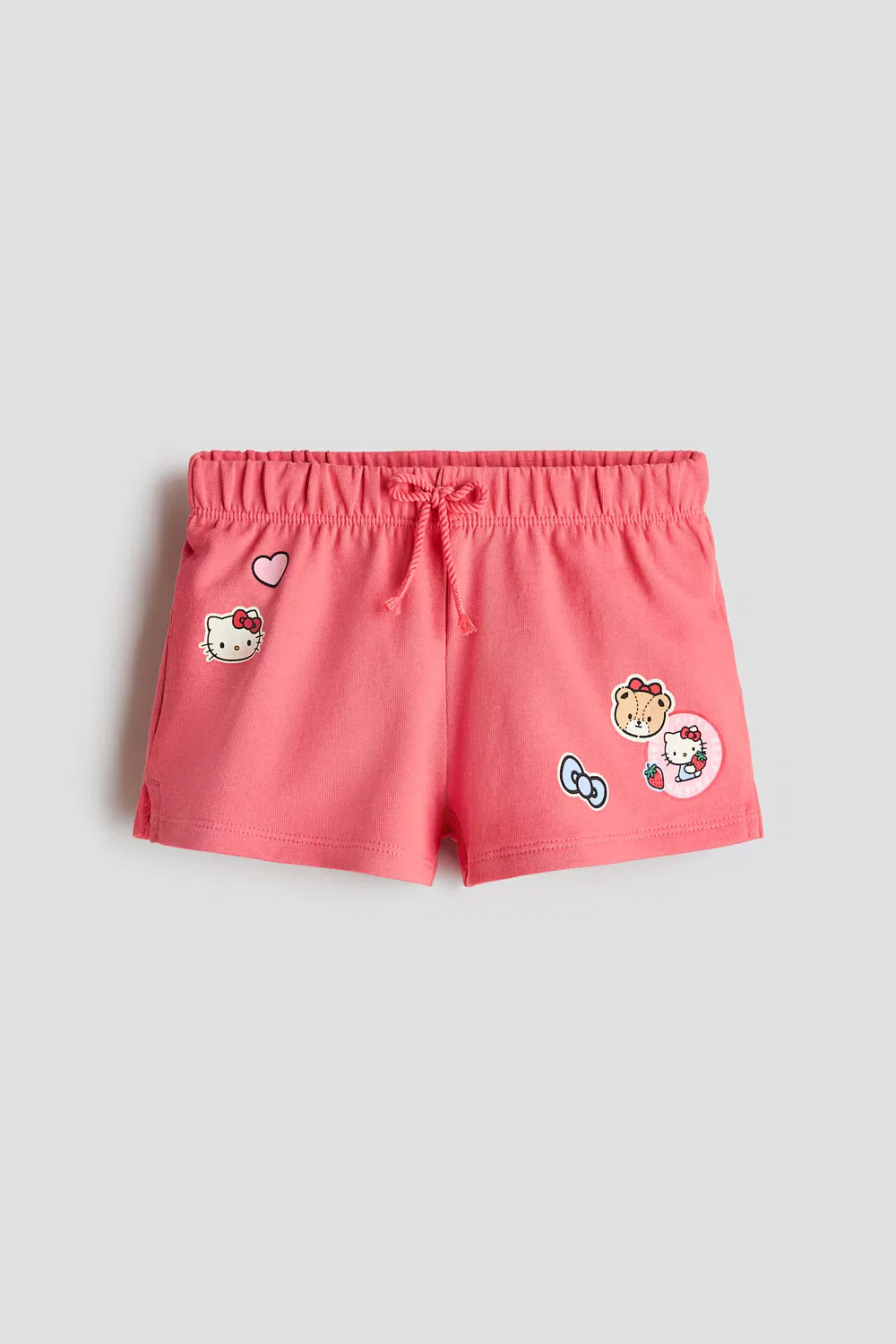 Хлопковые шорты с принтом H&M, Hellrot/Hello Kitty