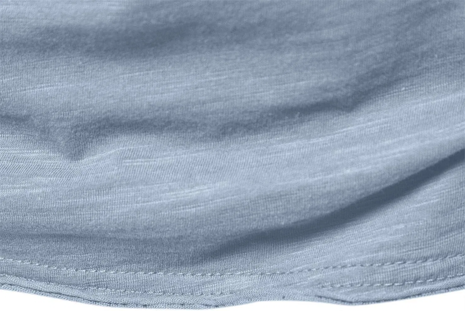 Мужская футболка с V-образным вырезом из хлопка, A-light Blue — фото 3