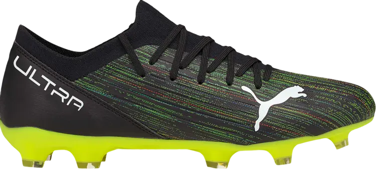 

Бутсы Puma Ultra 3.2 FG AG Black Yellow Alert, черный