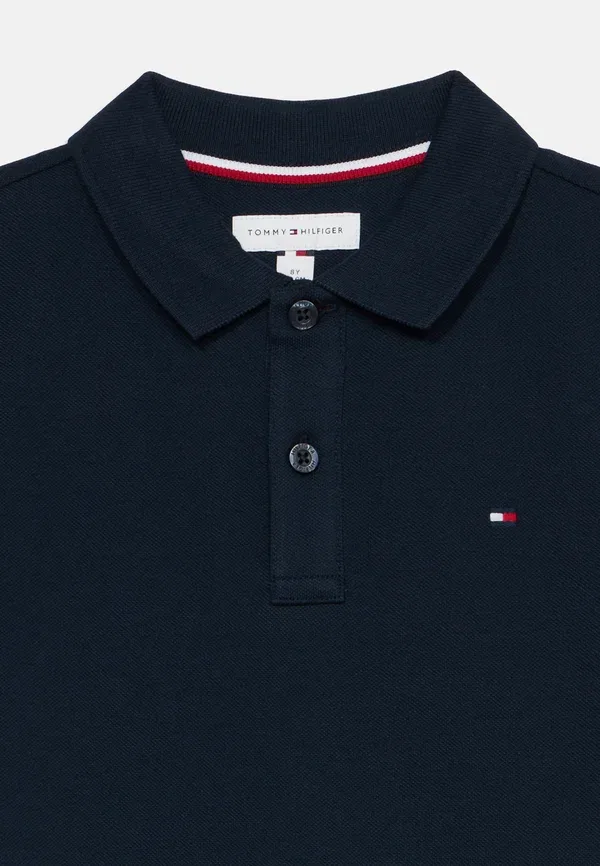 Поло хлопковое Tommy Hilfiger, темно-синий — фото 4