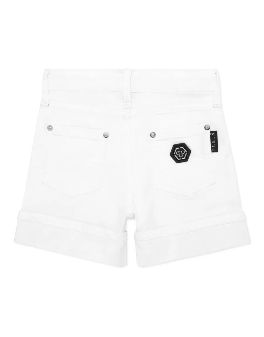 Джинсы Philipp Plein Regular из белого денима — фото 2