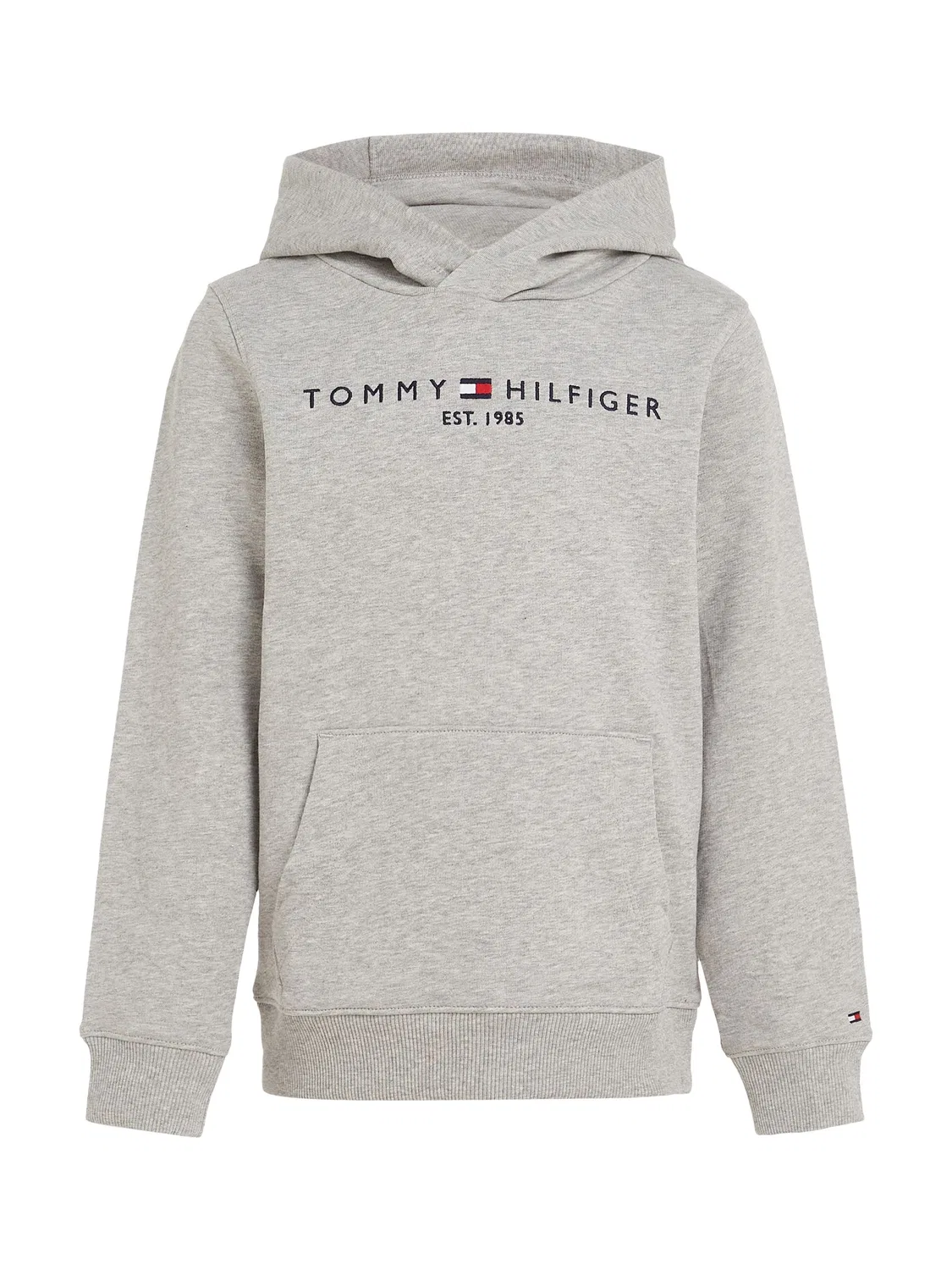 Худи, хлопок, Essential Tommy Hilfiger, серый — фото 4