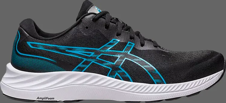 

Кроссовки gel excite 9 'black island blue' Asics, черный
