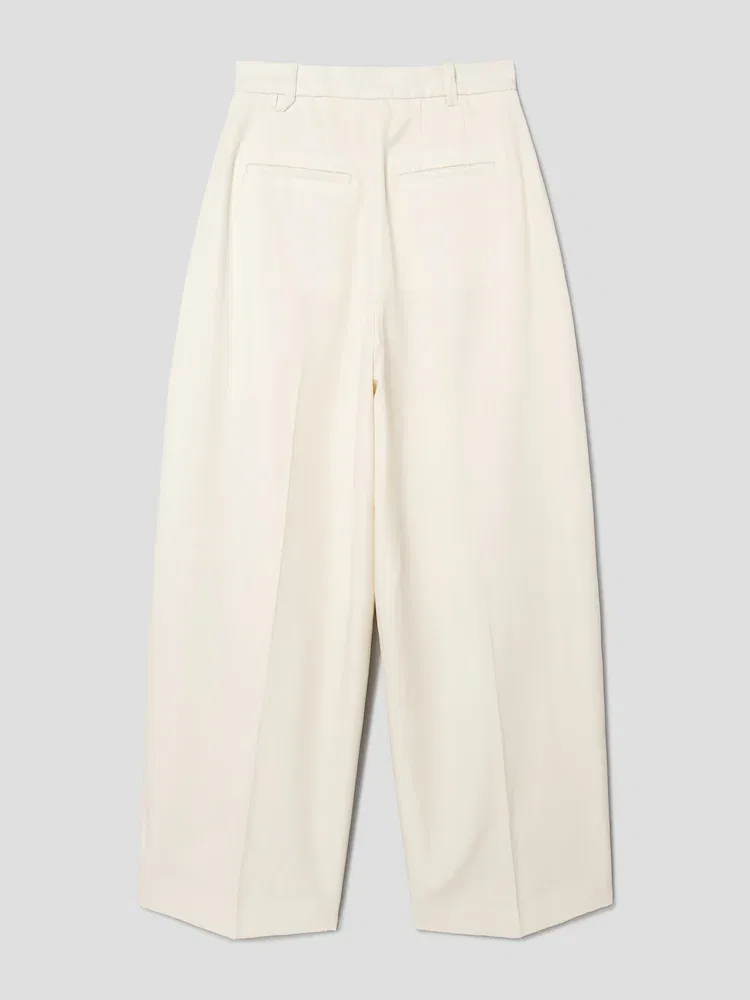 Широкие брюки из шерсти Le Pantalon D Homme JACQUEMUS, Off-White — фото 2