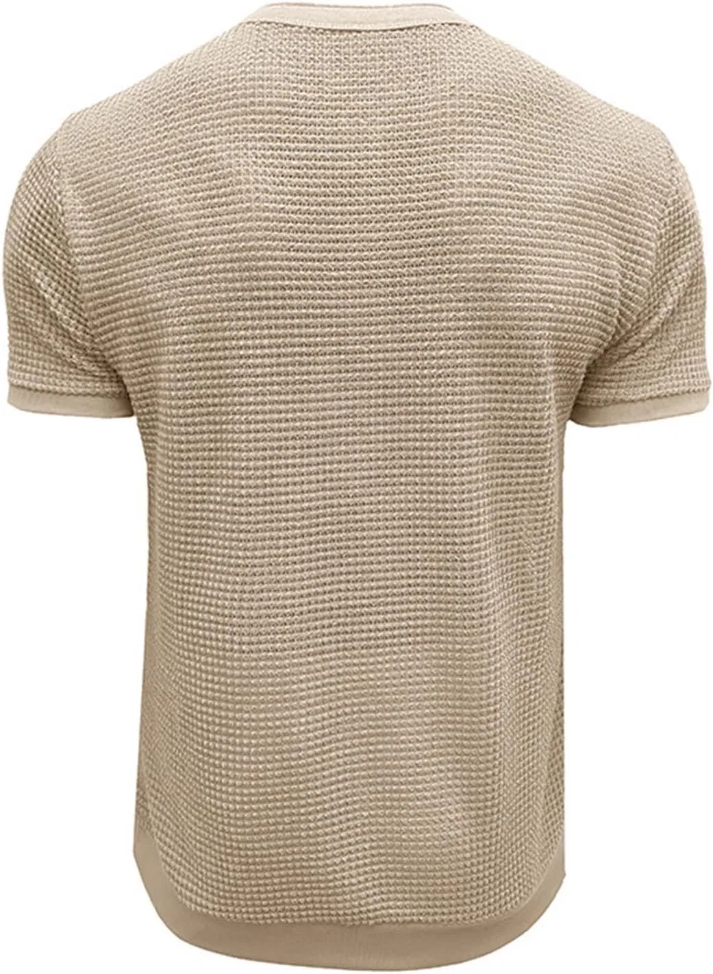 Мужская футболка с круглым вырезом Generic, Beige — фото 3