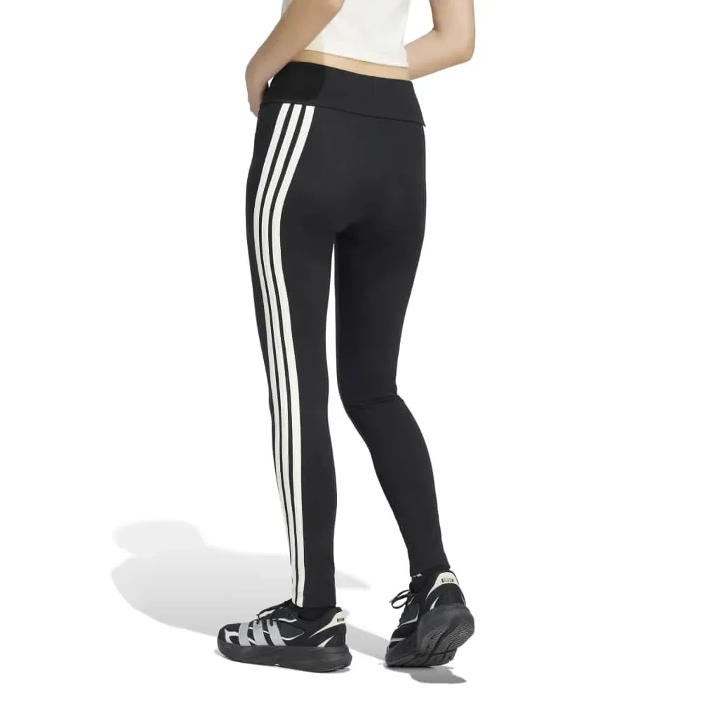Леггинсы с тремя полосками Adidas, черный — фото 2