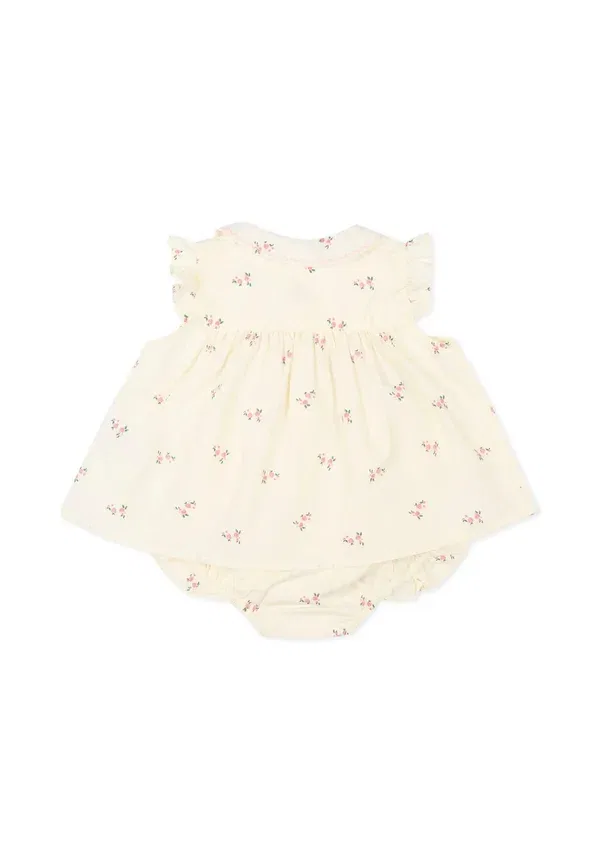 Платье-рубашка с флоральным принтом Set Petit Bateau, Ivory, слоновая кость — фото 3