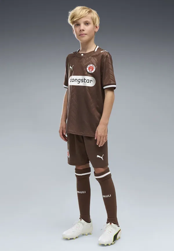 Шорты футбольные Fc St. Pauli 26/27, Puma, Espresso Brown-white, белый/коричневый