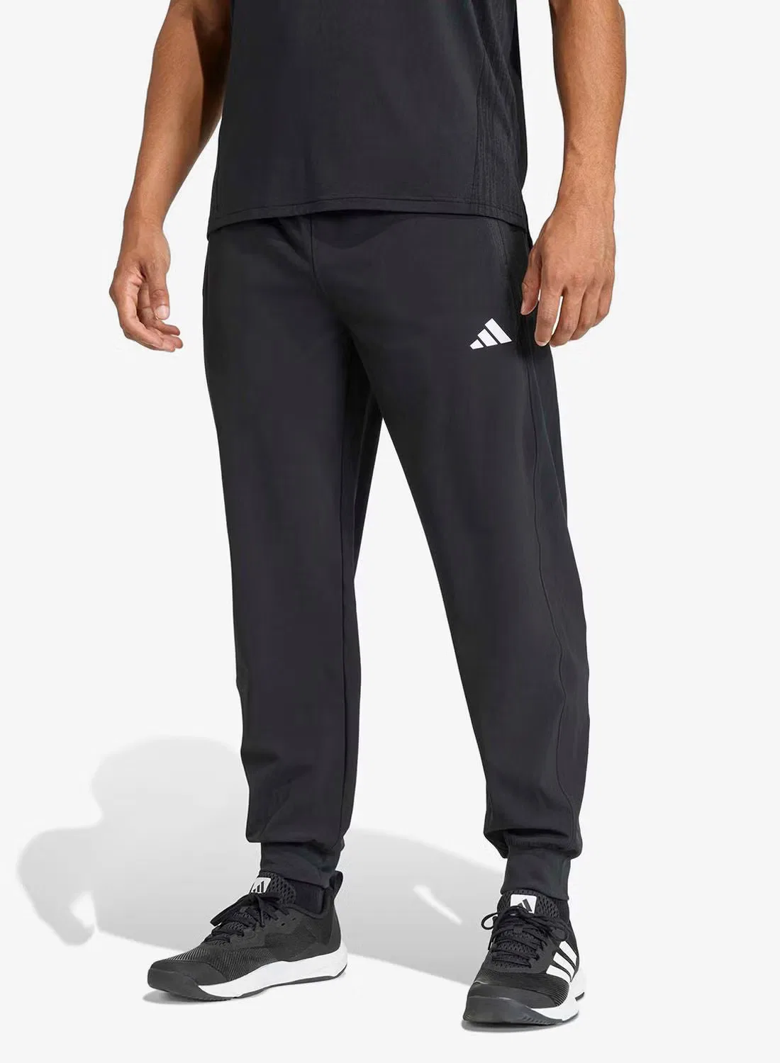 Штаны спортивные с гибкой посадкой Workout Essentials Flex Adidas, черный