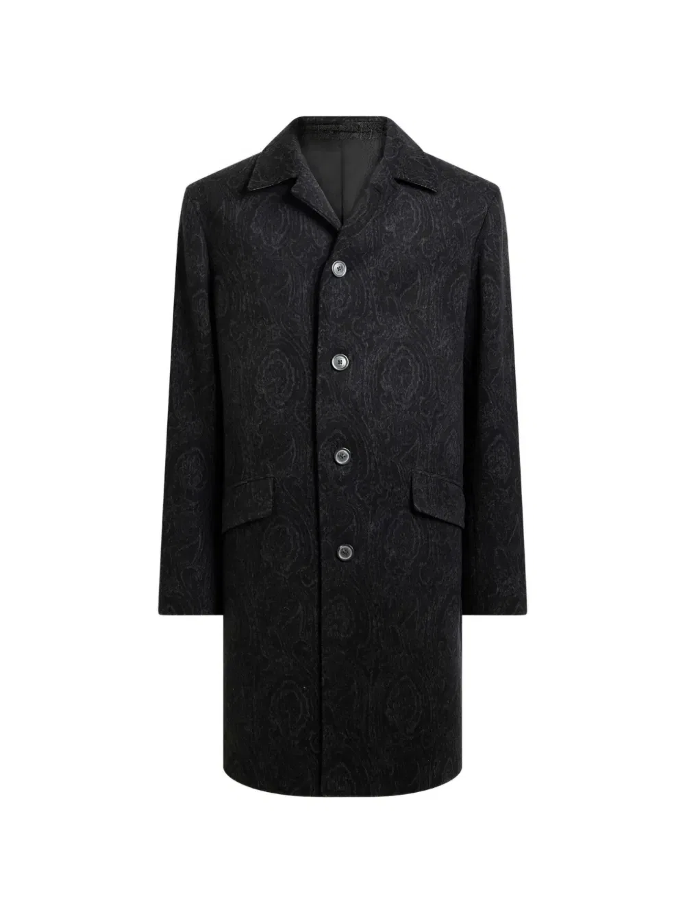Жаккардовое пальто с арникой Etro, черный