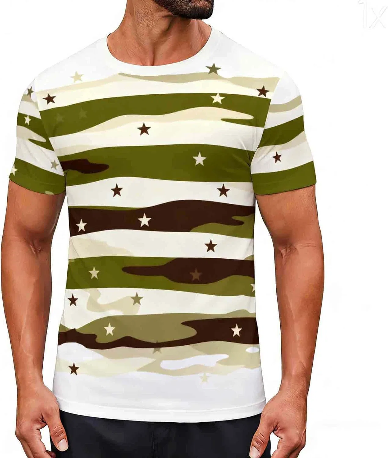 Унисекс футболка с камуфляжным принтом, 2#camouflage