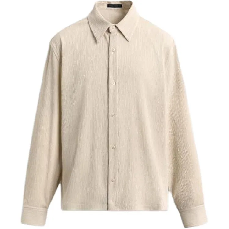 Мужская рубашка с лацканами Mixed Beige Color ZARA, Mixed Beige Color
