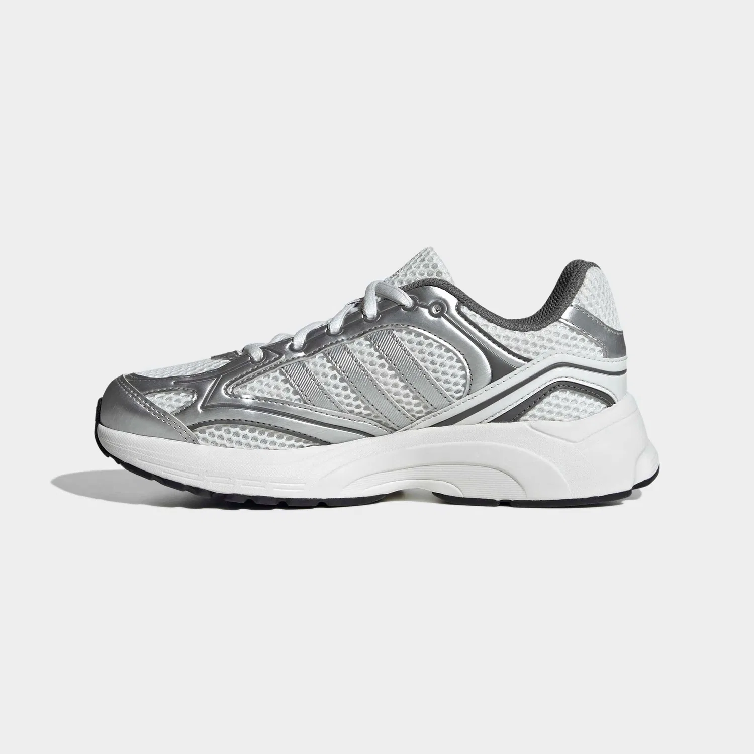 Детские кроссовки из текстиля Adidas Sportswear, Crystal White/Silver Metallic/Grey Four — фото 3