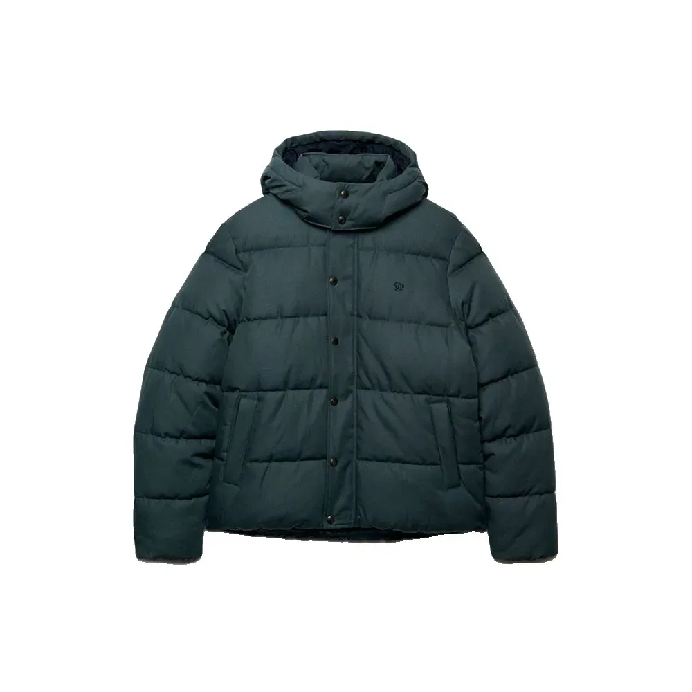 Мужской стеганый пуховик Premium Check Superdry, Blue — фото 3