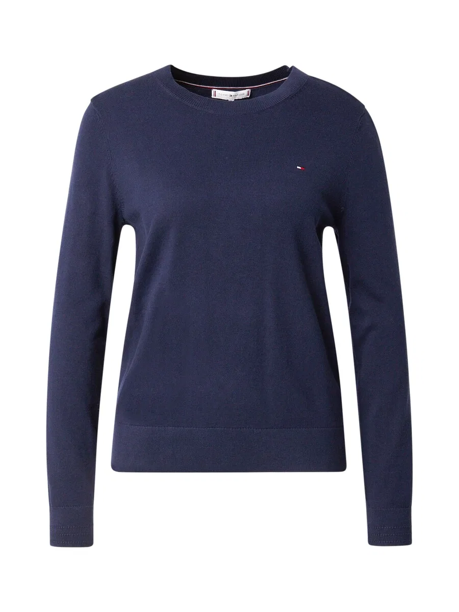 Свитер TOMMY HILFIGER 'Fine' синего цвета