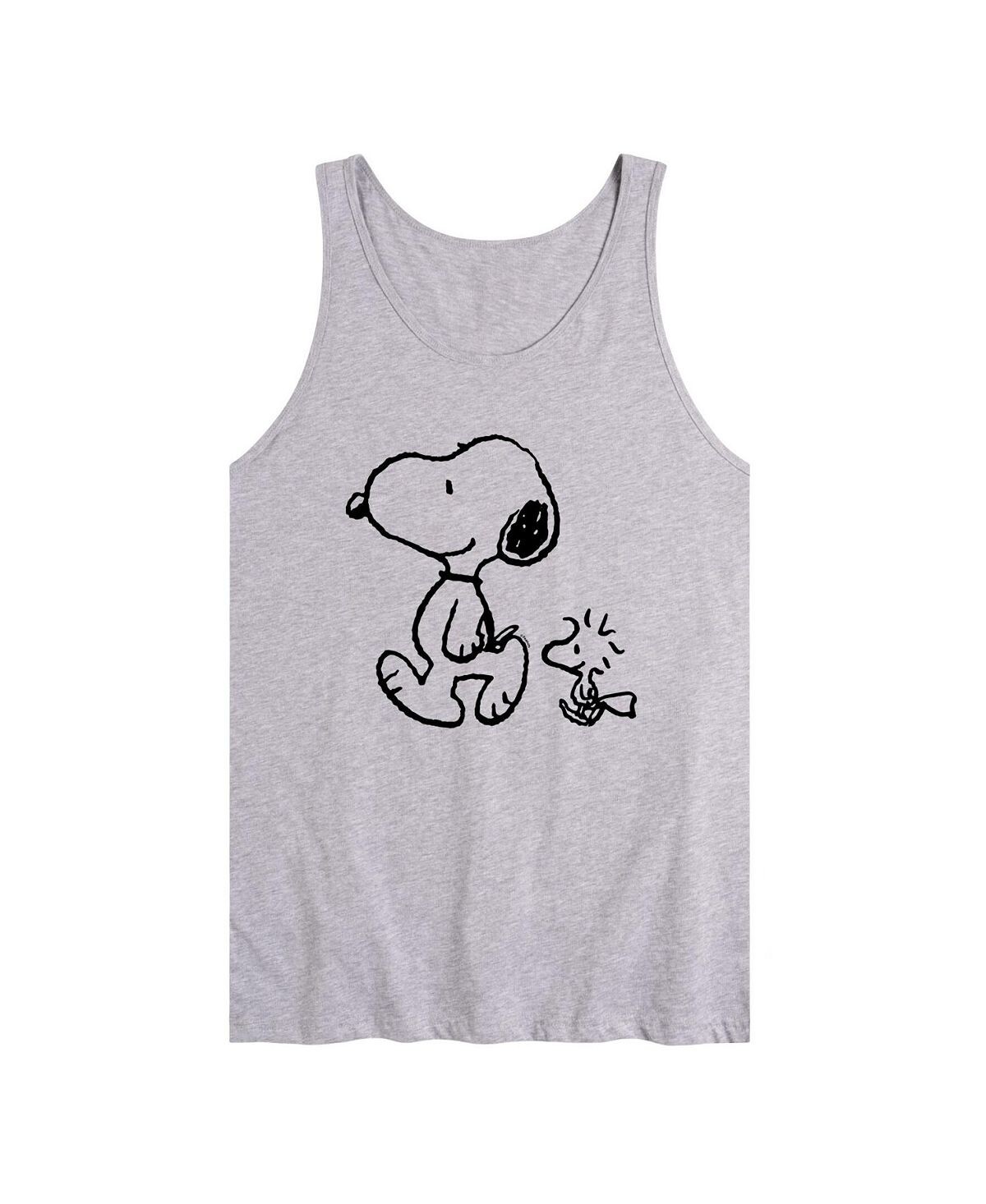 

Мужская майка peanuts snoopy woodstock AIRWAVES, серый