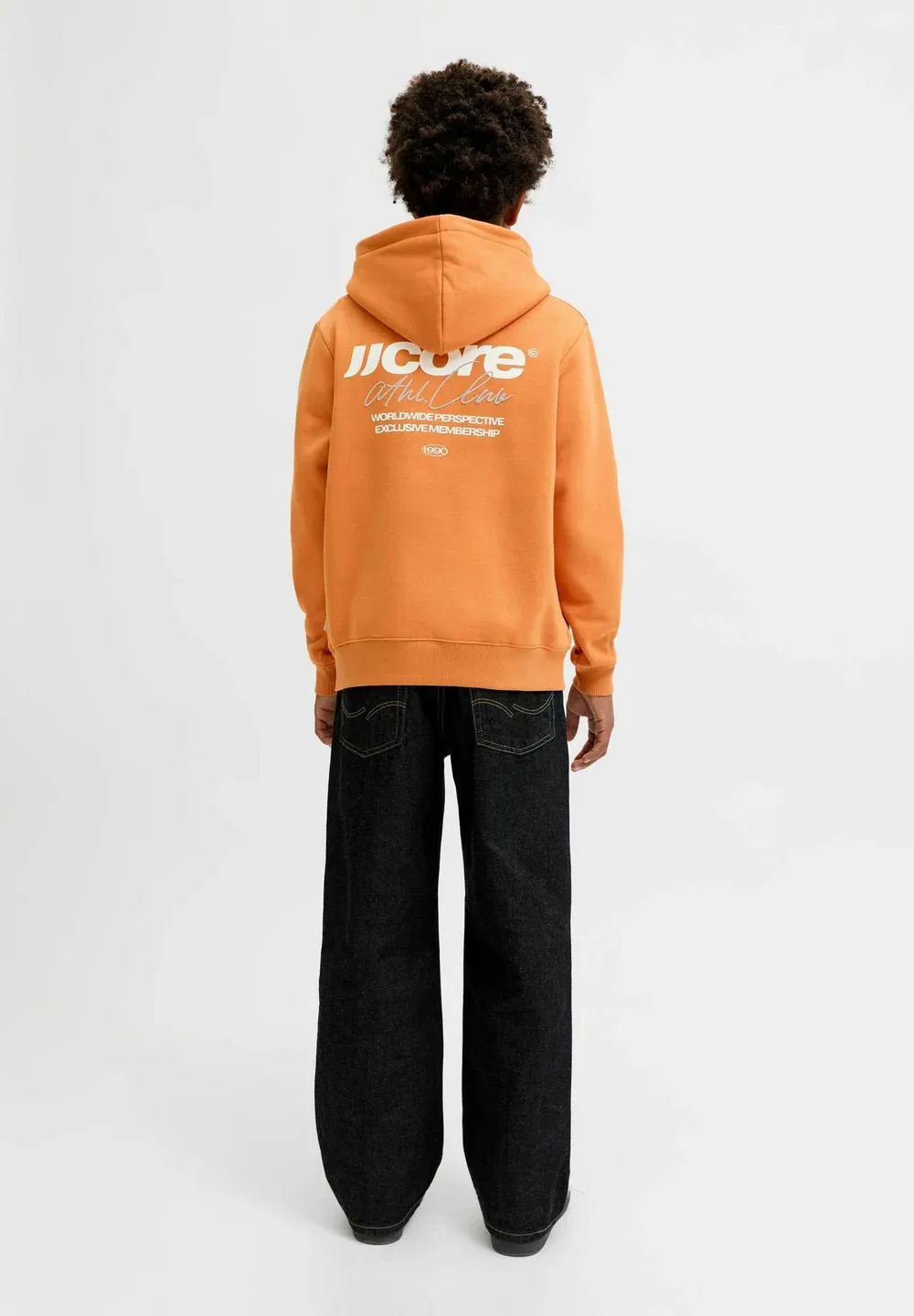 Толстовка с капюшоном Jcoclub с надписью на спине, размер SN JNR Jack & Jones Junior, Tomato Cream — фото 2