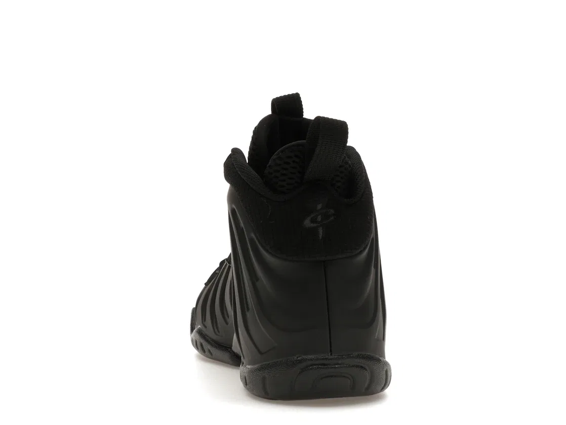 Детские кроссовки с длинным шнурованием Nike Little Posite One, Black/Anthracite/Black — фото 4