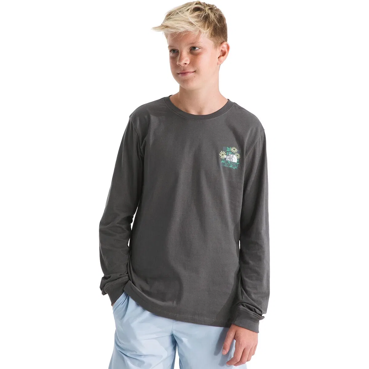 Детская футболка с длинным рукавом Evolution Disconnect The North Face, Anthracite Grey — фото 4