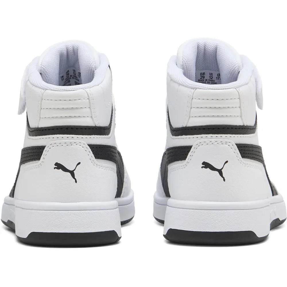 Детские кроссовки для девочек с высоким голенищем Puma Rebound Slam Mid AC+, White — фото 4