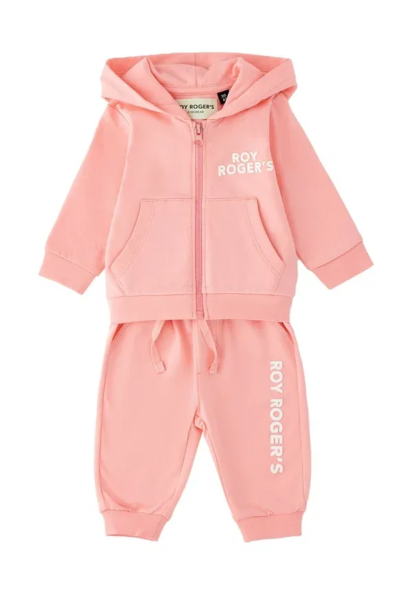 Костюм спортивный из двух предметов, хлопок, Two-piece jogging suit unisex set, Roy Rogers, Pink Bubble, розовый
