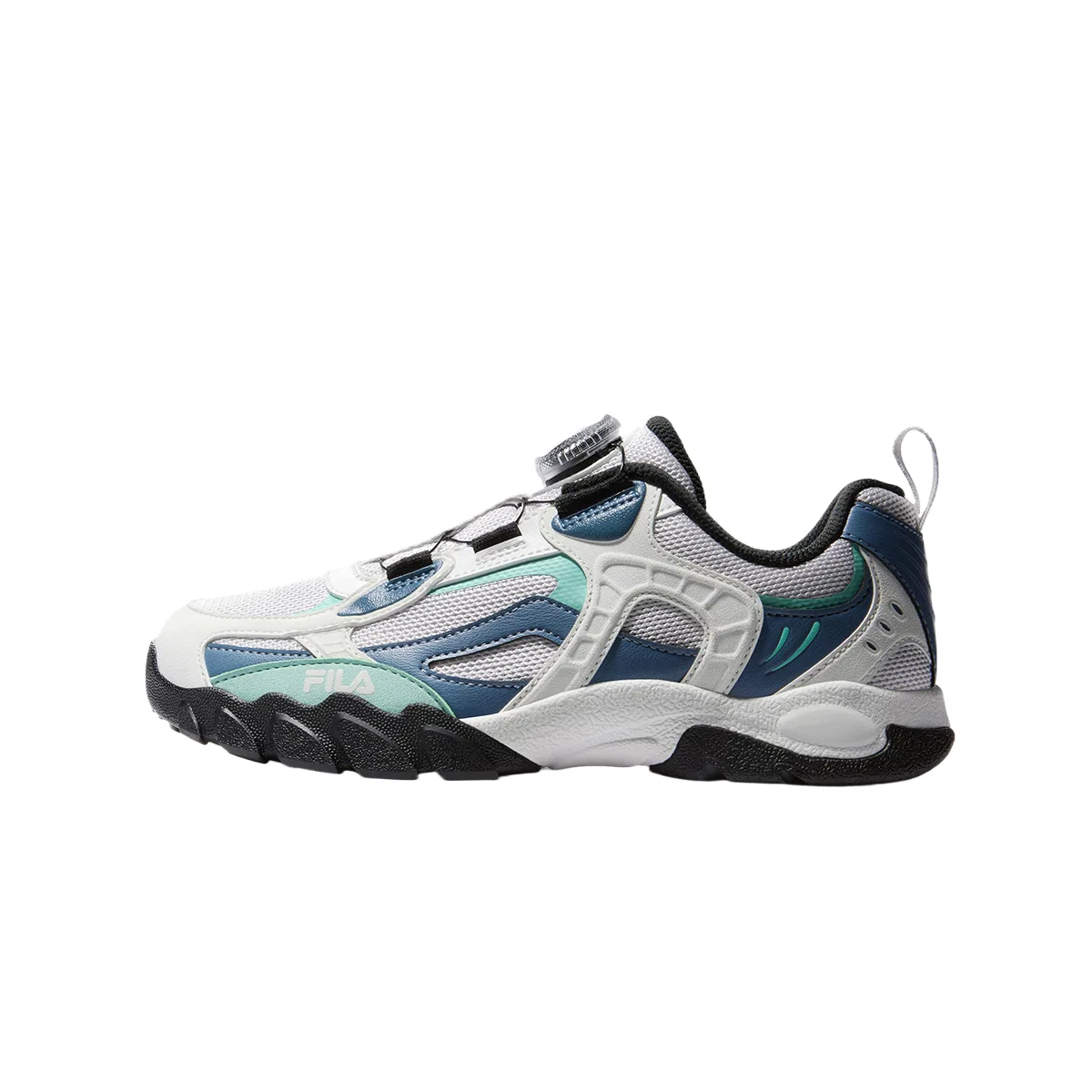 Детские кроссовки для бега с ретро-дизайном Heritage FILA KIDS, Rain Mist Gray/Ceramic Blue