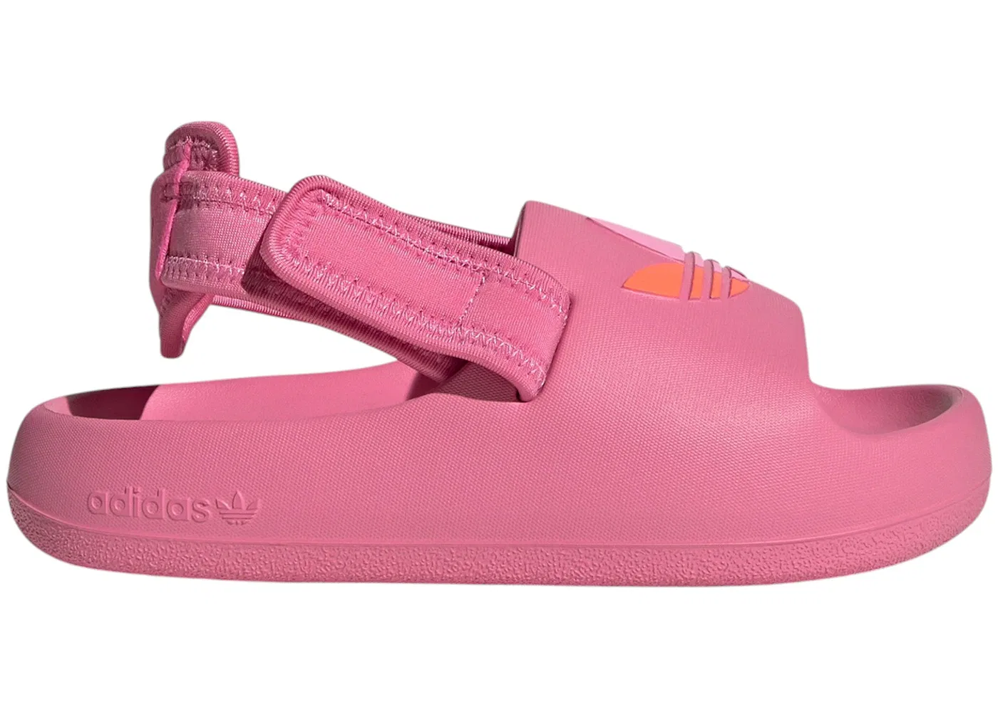 Детские шлепанцы с пеноматериалом Adidas adiFOM Adilette Slides, Rose Tone/Semi Lucid Fuchsia/Bliss Pink
