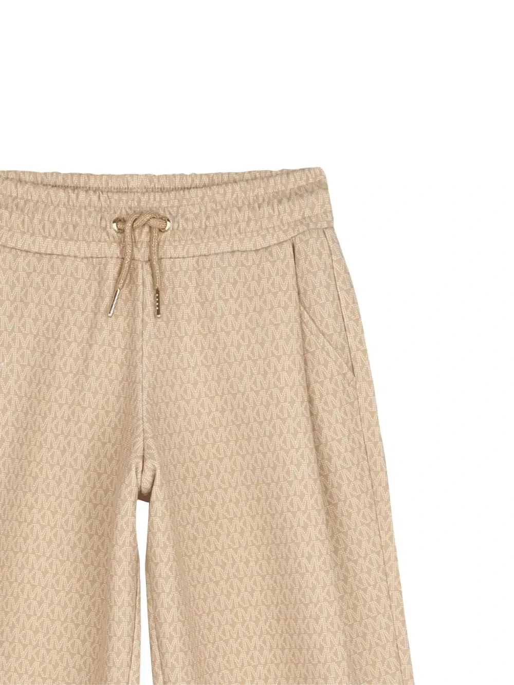 Спортивные брюки с монограммой Michael Kors Kids, бежевый — фото 3