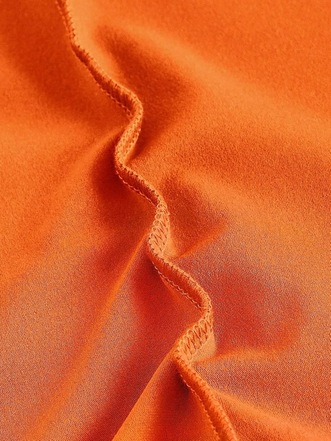 Женское летнее платье с воланами и открытой спиной, Orange — фото 3