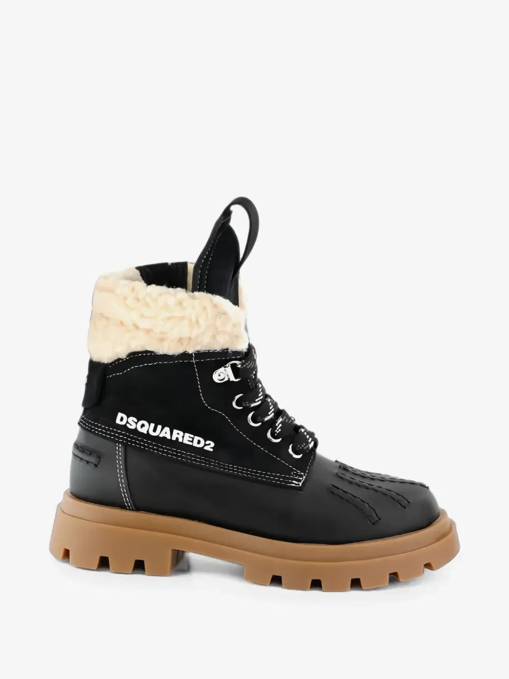 Ботинки на шнуровке DSQUARED2 KIDS, черный — фото 2