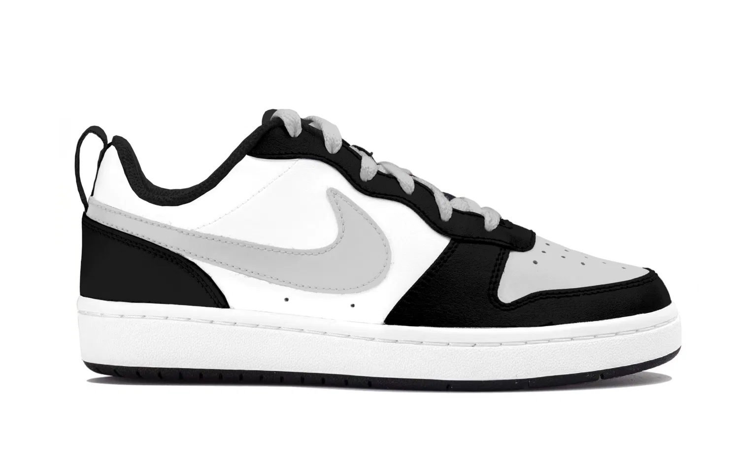 Детские кроссовки для скейтбординга с модельным названием Dunk Kids' Skateboarding Shoes, Nike, Black Gray — фото 3