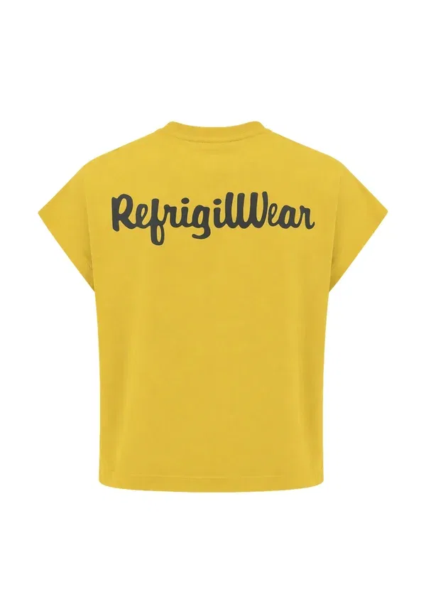 Брюки из 100% хлопка, модель Completo, бренд Refrigiwear, цвет mustard, горчичный — фото 4