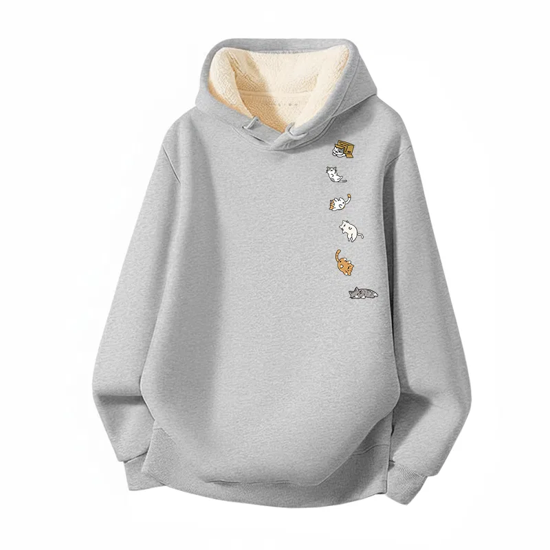 Детский худи на молнии с капюшоном из флиса Tonlion, Heather Grey