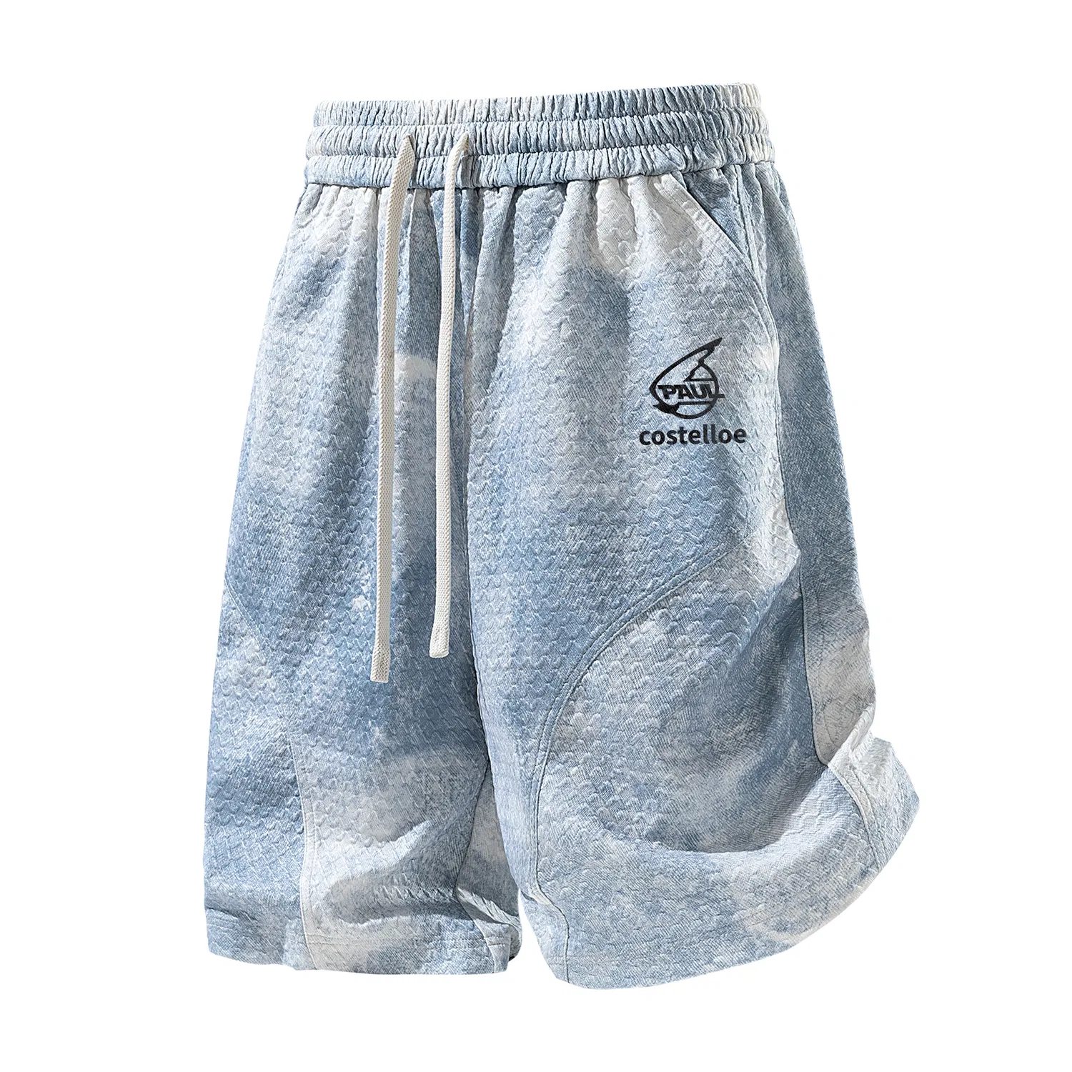 Детские шорты с принтом Tie-Dye Denim Blue Paul Costelloe