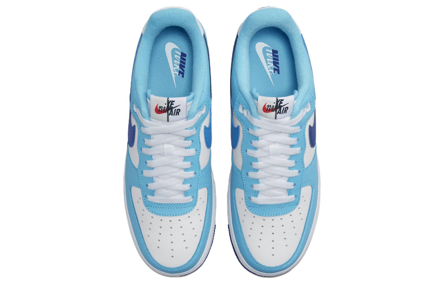 Кроссовки Nike Air Force 1 Low '07 LV8, белый/голубой — фото 4