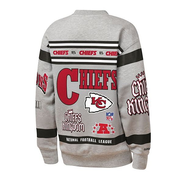 Свитшот Youth Kansas City Chiefs с принтом Mitchell & Ness — фото 4