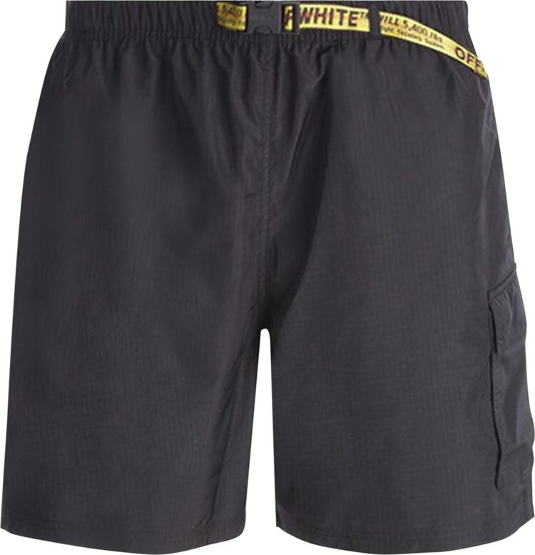 

Шорты Off-White Industrial Strap Swim Shorts 'Black', черный