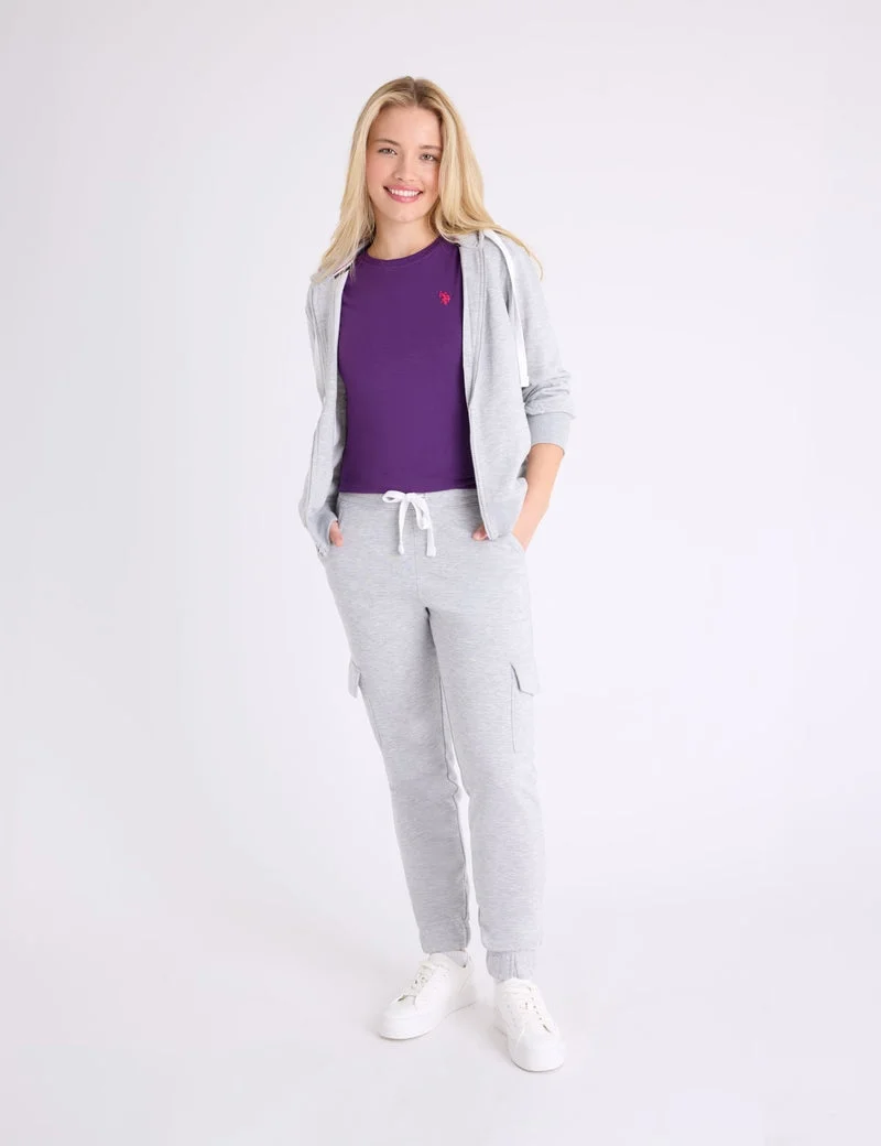 Женская футболка U.S. Polo Assn. Crew Neck, фиолетовый — фото 3