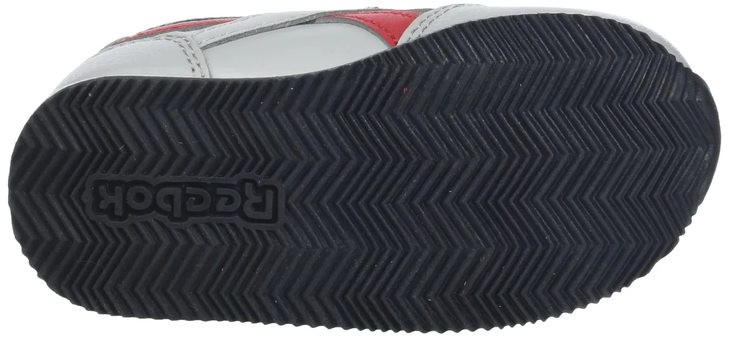 Детские кроссовки для мальчиков с липучкой Royal Cl Jog 3.0 1v Reebok, Pure Grey 2 Core Black Vector Red — фото 4