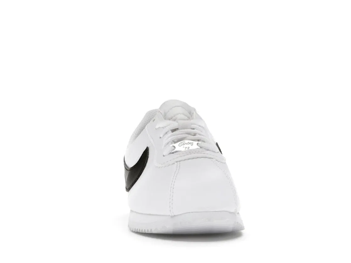 Детские кроссовки Lifestyle с кожаным носком Nike Cortez Basic, White/Black — фото 2
