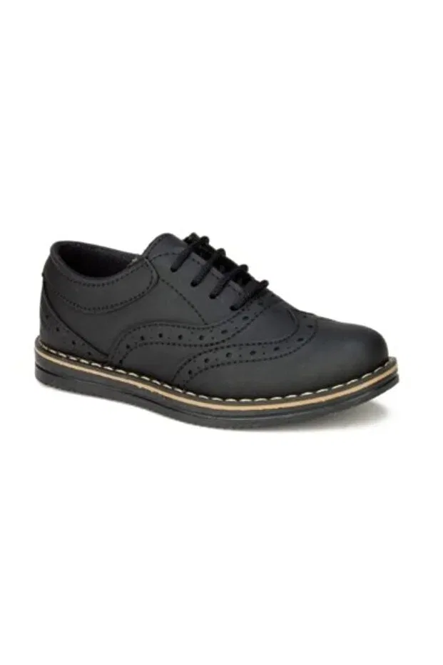 Детские кеды для мальчиков на липучке Imershoes, Black Skin With Laces