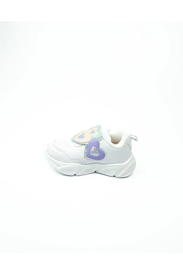 Детские спортивные туфли для девочек с подсветкой Vicco, White — фото 3